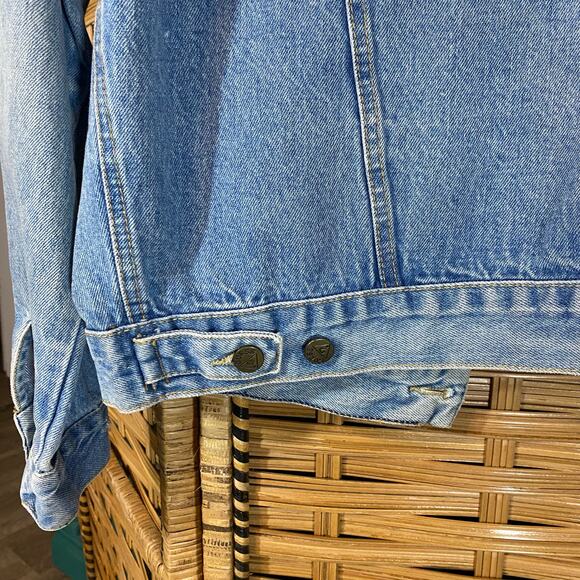 Georges Marciano Guess USA Denim Jacket Men’s XL Vintage 80s 90s triangle Logo - Picture 7 of 10